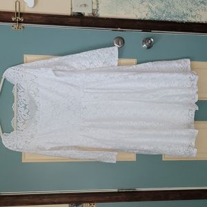 NWT Sylviey white stretch lace dress